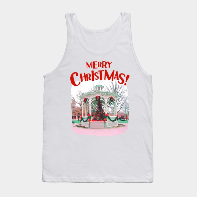 Merry Christmas - Christmas Tree - Gazebo Tank Top by Fenay-Designs